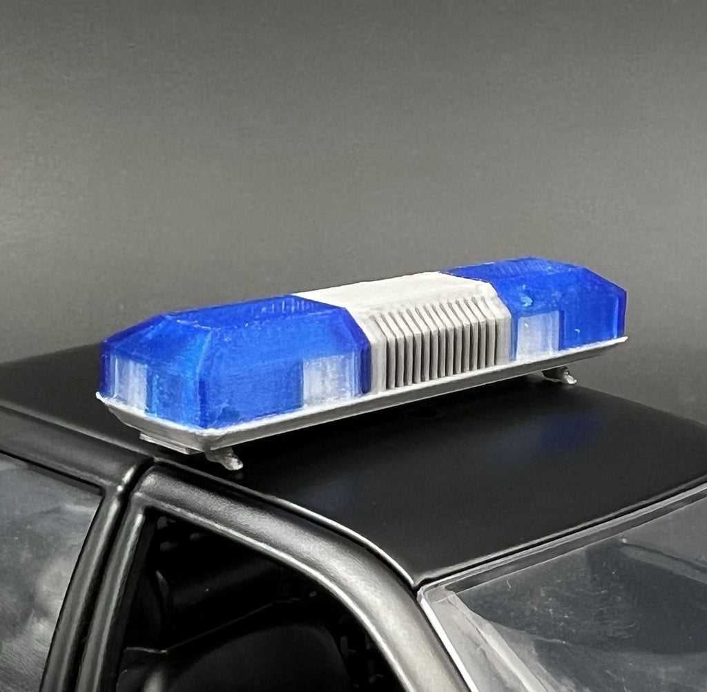 1/24 1/25 Blue Smith Wesson 8780 8880 8980 Lightbar Police Sheriff Fire19