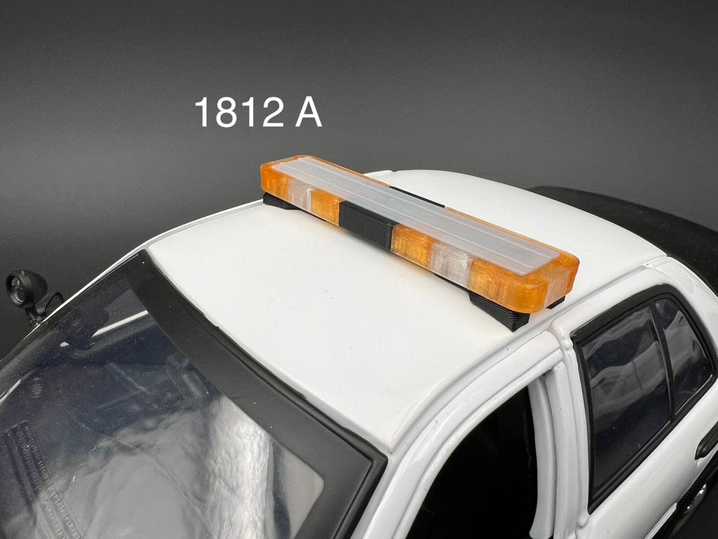 1/18 LED Ready Whelen Edge Lightbar Amber Security Tow Truck Work Park Patrol0