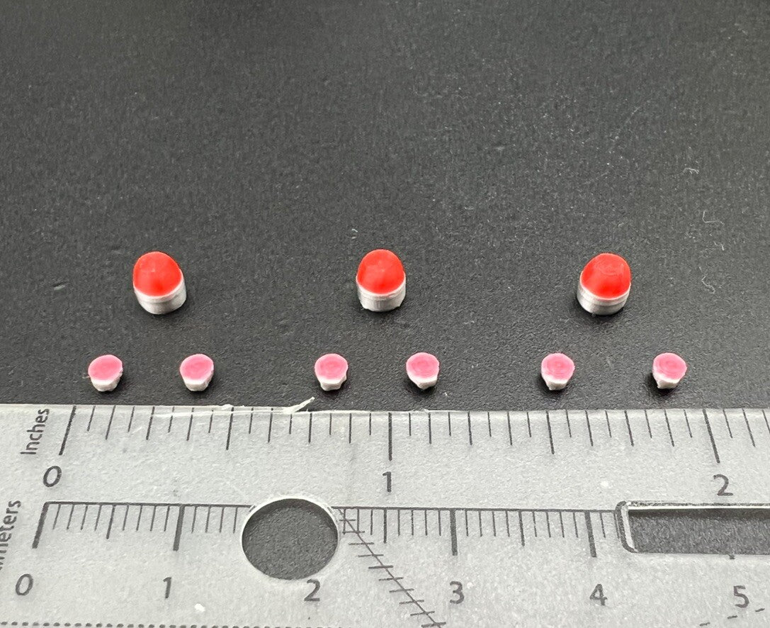 9 Pack 1/64 Pennsylvania State Police Beacon Brake Light Kits PSP Greenlight5