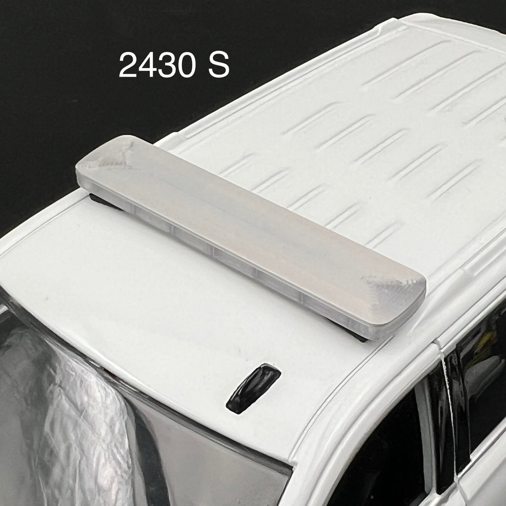 1/24 25 27 LED Compatible Tahoe SUV Width XL Legend Silver Top Lightbar Police0