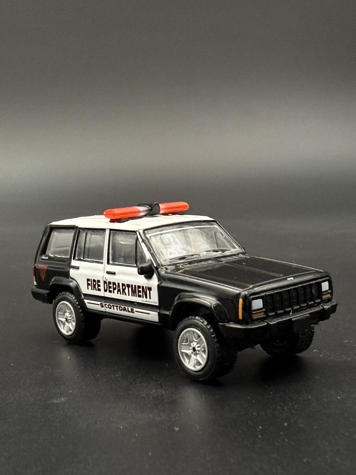 2-Pack 1/64 Scale Model Jetstream Jetsonic Red Lightbar Police Fire 6424R6
