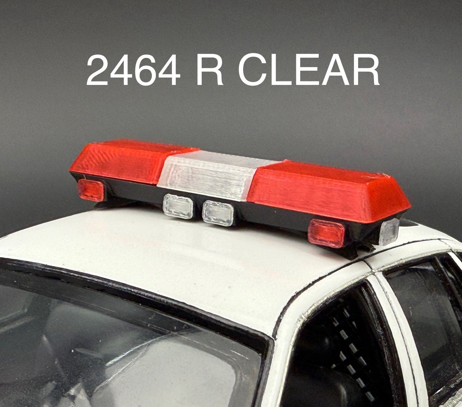 1/24 25 Scale Red Streethawk Lightbar New York Police Sheriff Fire 2464RClear0