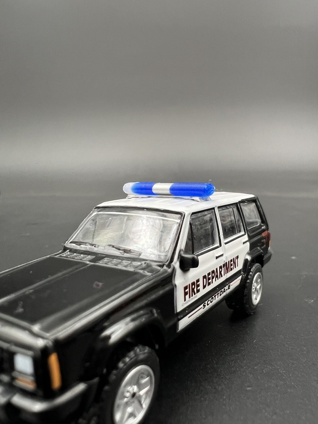 4 Pack 1/87 Blue Clear Chrome Federal Signal Aerodynic Lightbar Police Sheriff3