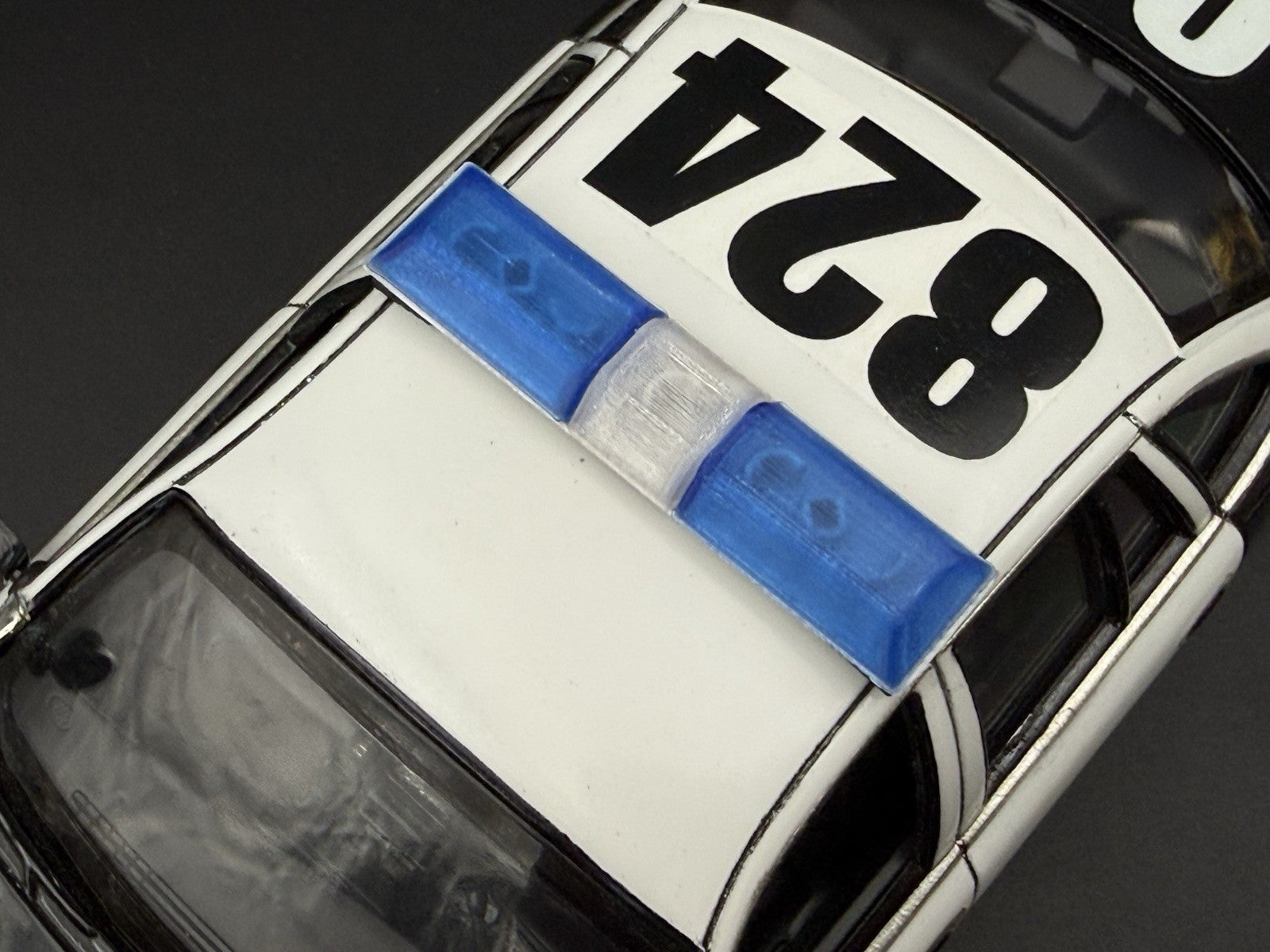 1/24 1/25 Scale Model Blue Clear Code 3 LP6000 Lightbar Police Fire 2411ClearB2
