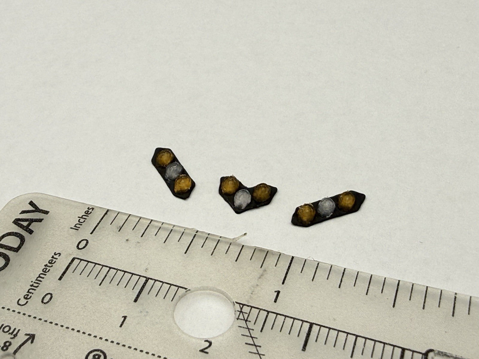 3 Pack 1/87 HO Scale Amber Clear Split Vision SLR Lightbar Truck 8709SL3AC3