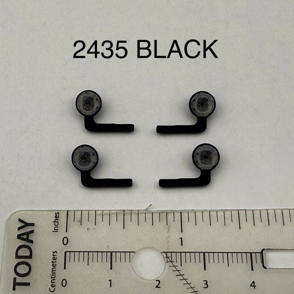 4 Pack 1/24 25 Scale Model Black Spotlight LED Compatible Police 2435 Black0