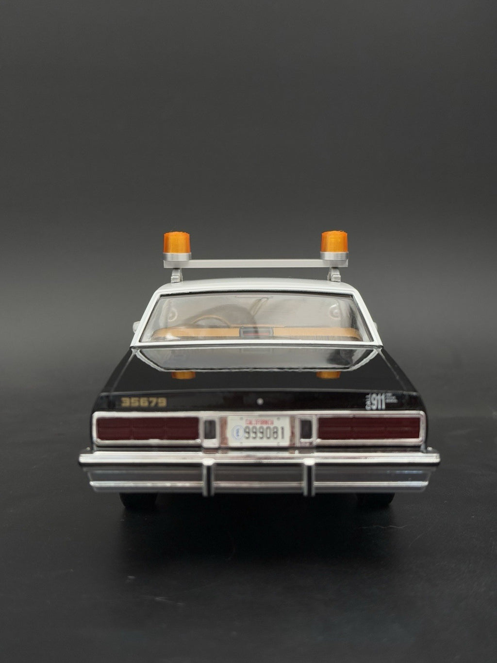 1/18 LED Ready Federal Amber Twin Beacon Ray Only Police Lightbar Visibar8