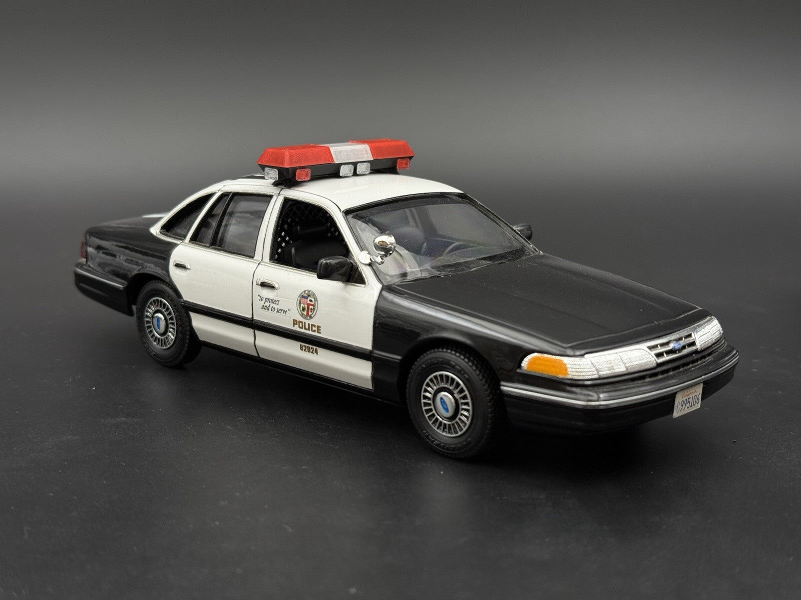 1/24 25 Scale Red Streethawk Lightbar New York Police Sheriff Fire 2464RClear6