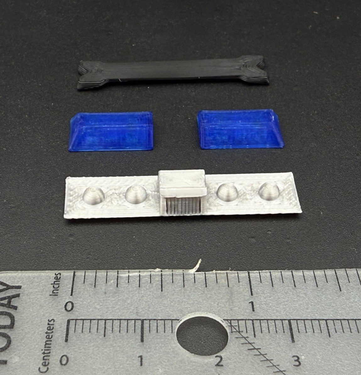 1/32 Blue Chrome Code 3 LP6000 Lightbar Police Fire 3207ChromeB10