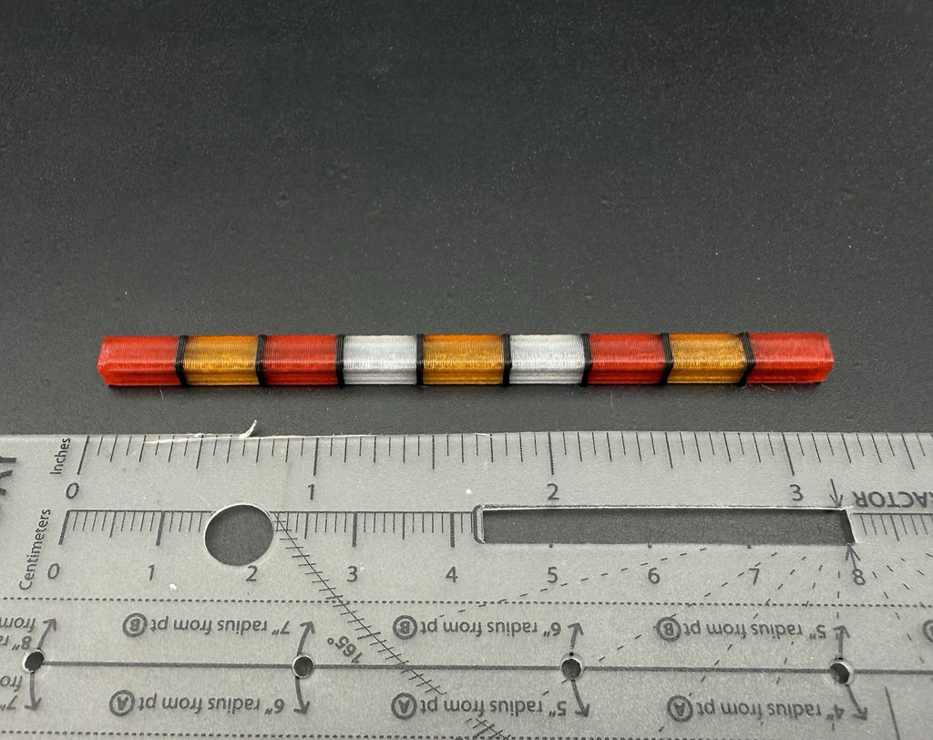 1/43 Scale Model Red Amber Clear Whelen 4500 Box Ambulance Light Fire 4345RCA0