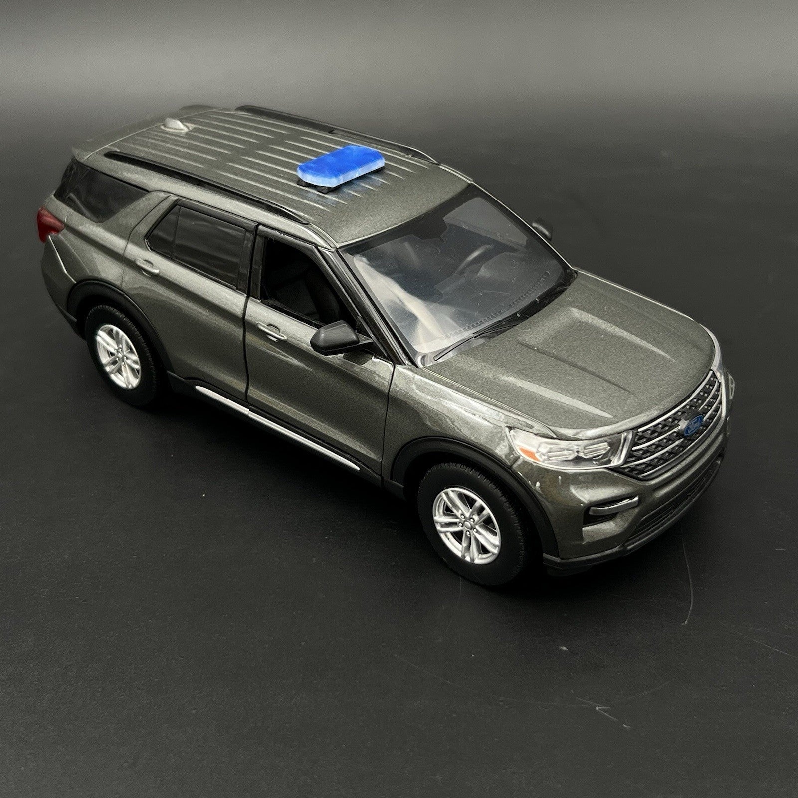 2 Pack 1/24 25 Mini Code 3 2700 Lightbar Blue Top Cover Police Sheriff Fire10