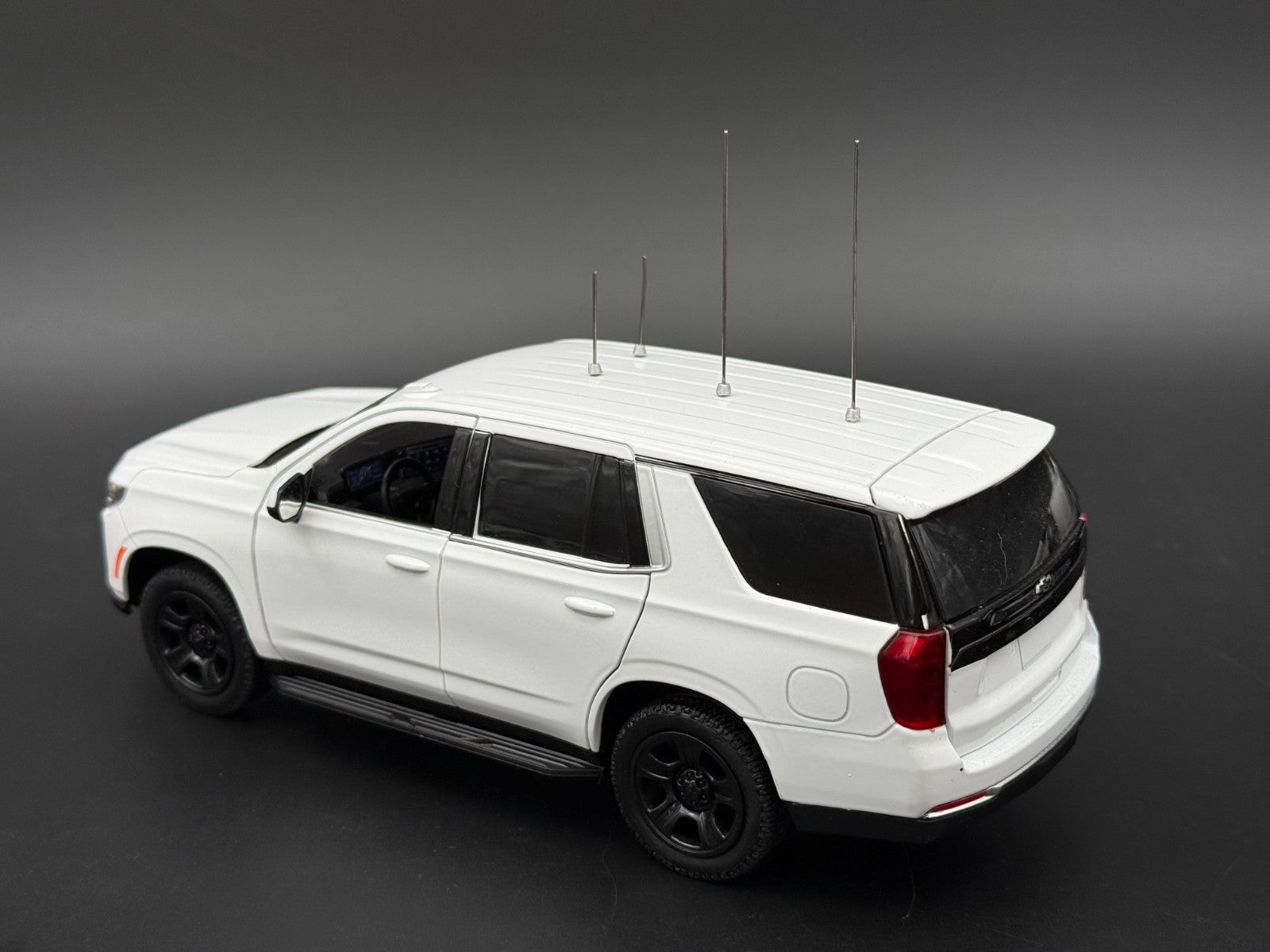 4-Pack 1/18 1/24 Scale Model Metal Antenna For Model Police Cars 1801S5