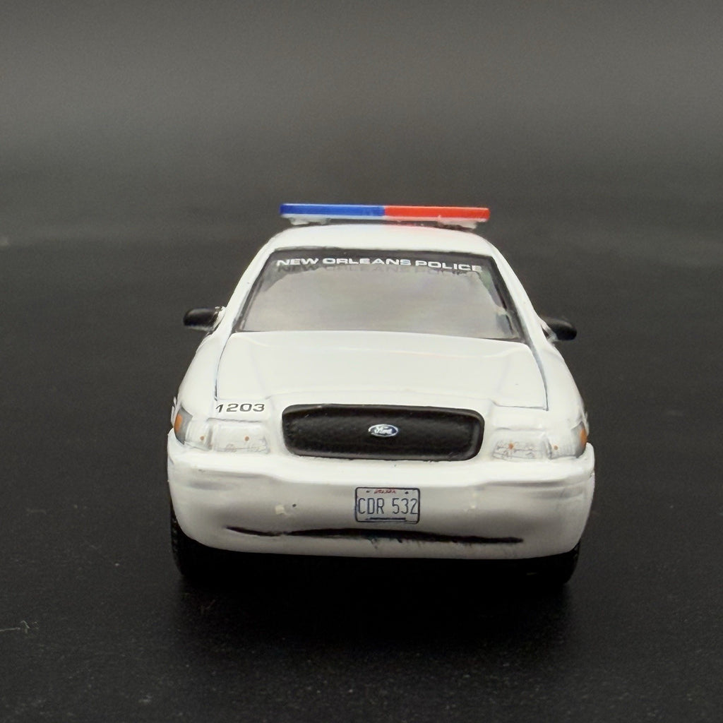 2-Pack 1/64 Scale Model Silver Top Blue Red LED Style Whelen Lightbar 6402BRS7