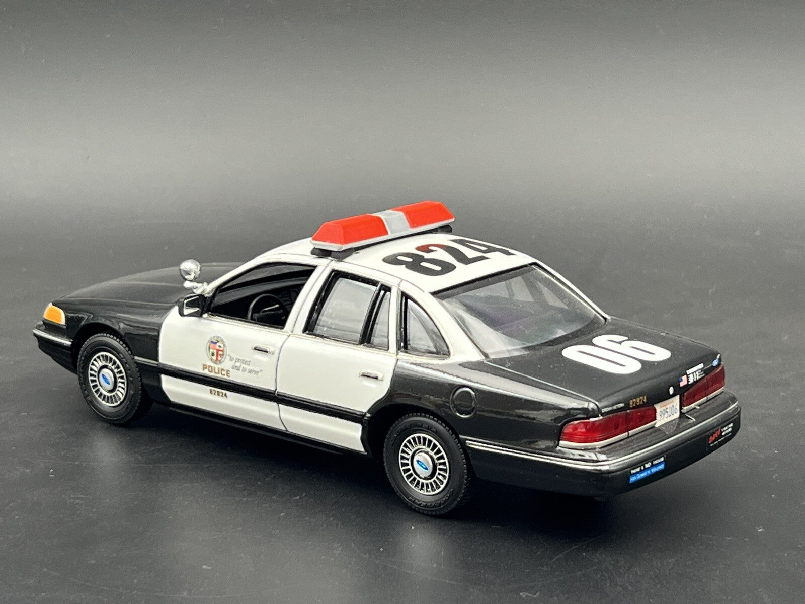 1/24 25 27 Red Chrome Code 3 LP6000 Lightbar W Internal Lens Police Sheriff Fire4