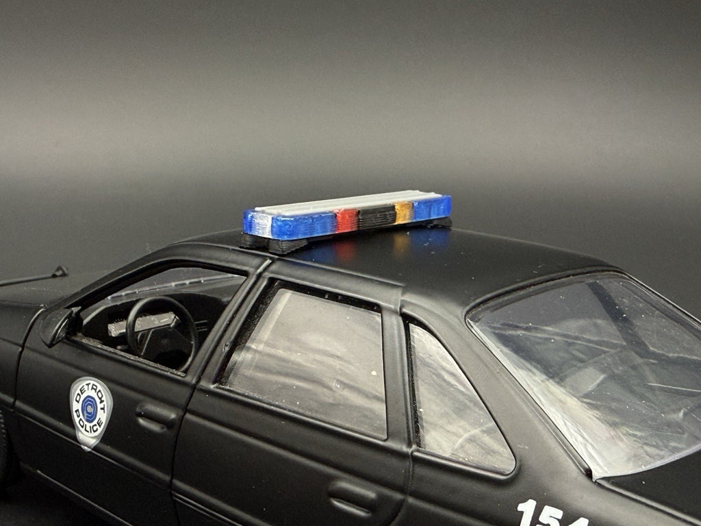 1/24 Short Whelen Edge Blue Lightbar West Virginia State Police WVSP 2408 XS7