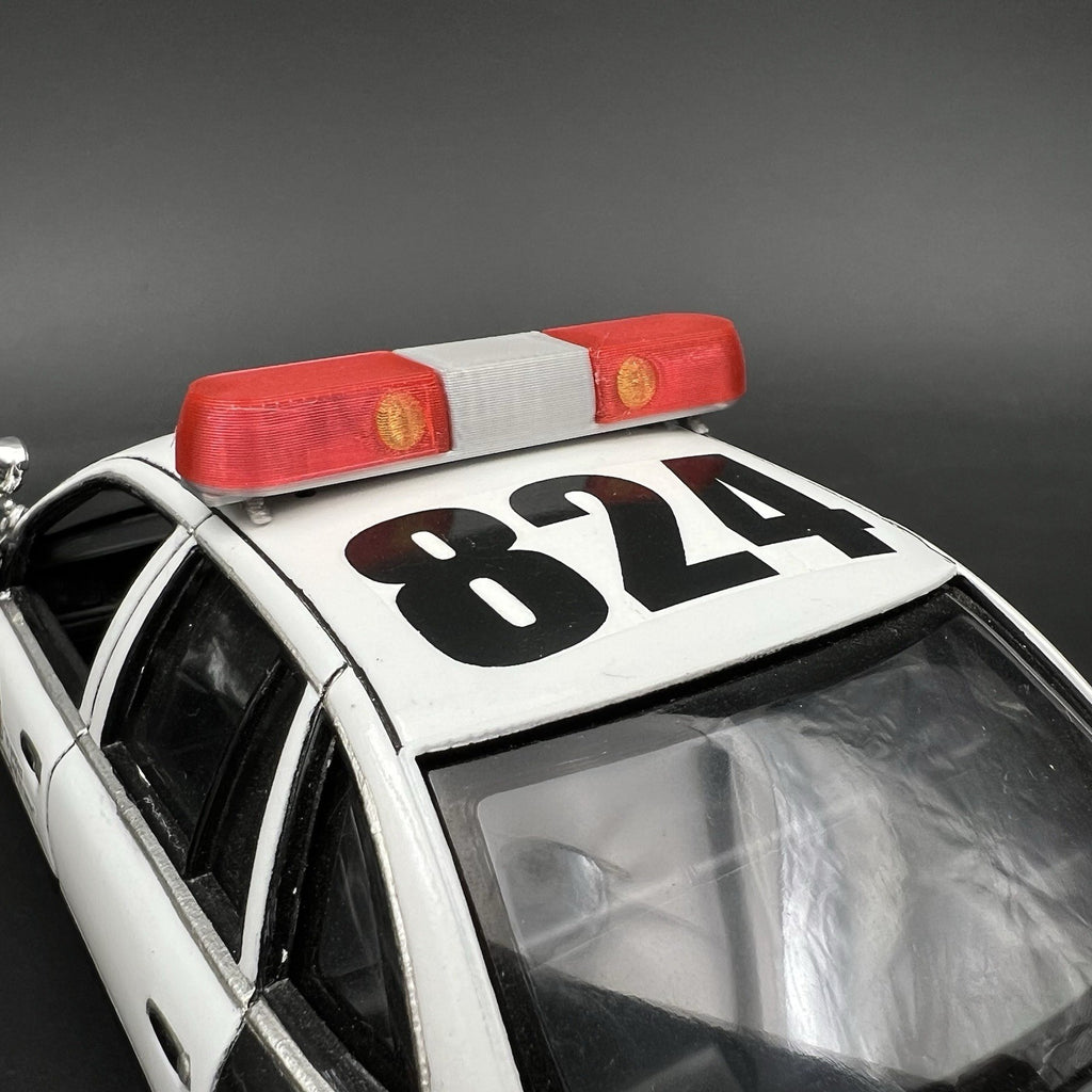1/24 1/25 Red Whelen 80H 90H 8000 Lightbar Police Sheriff Fire Highway Patrol3