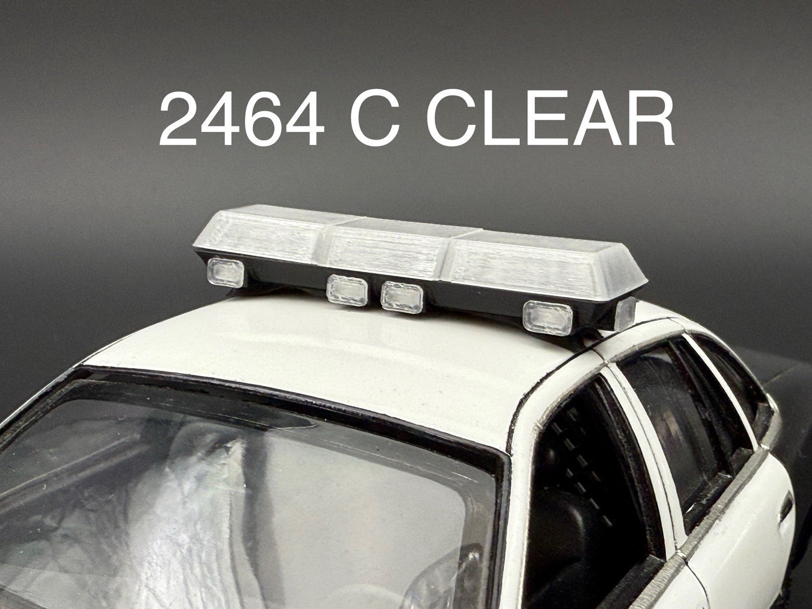 1/24 25 Scale Clear Streethawk Lightbar Police 24640