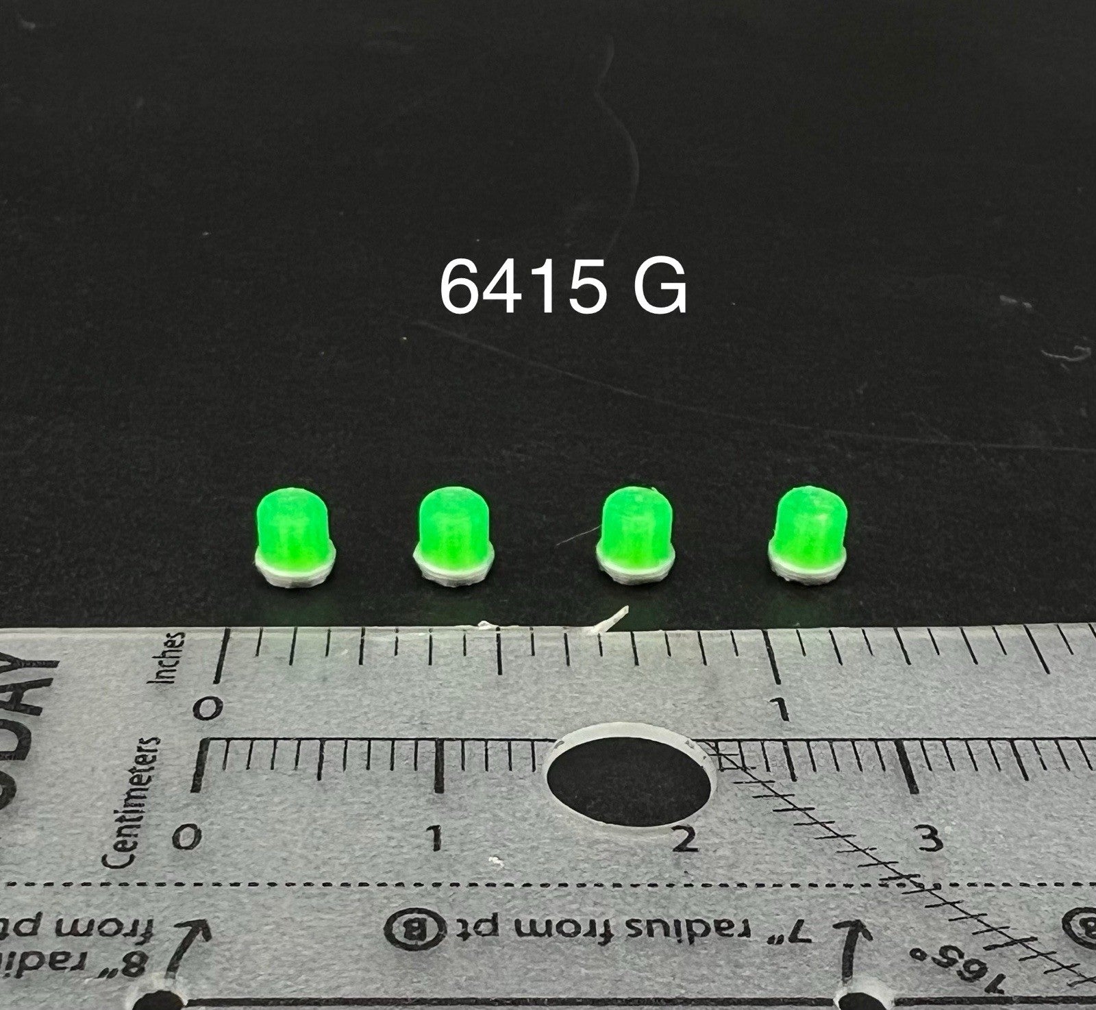 4 Pack 1/64 Green Beacon Strobe Lightbar Greenlight Work Truck Command Post0