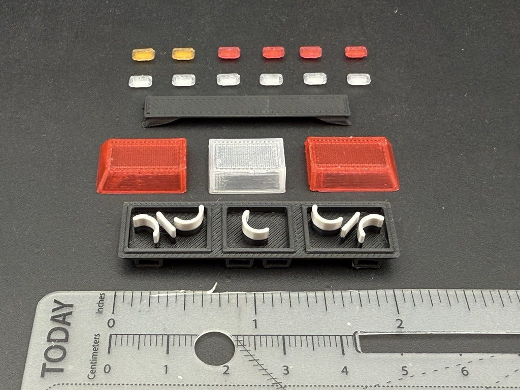 1/24 25 Scale Red Streethawk Lightbar New York Police Sheriff Fire 2464RClear1