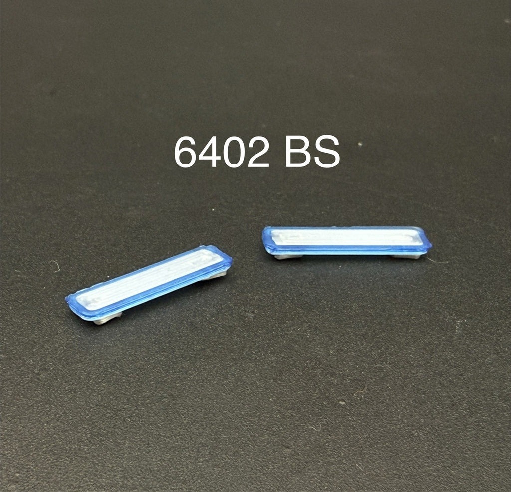 2-Pack 1/64 Scale Model Silver Top Blue LED Style Whelen Lightbar 6402BS0