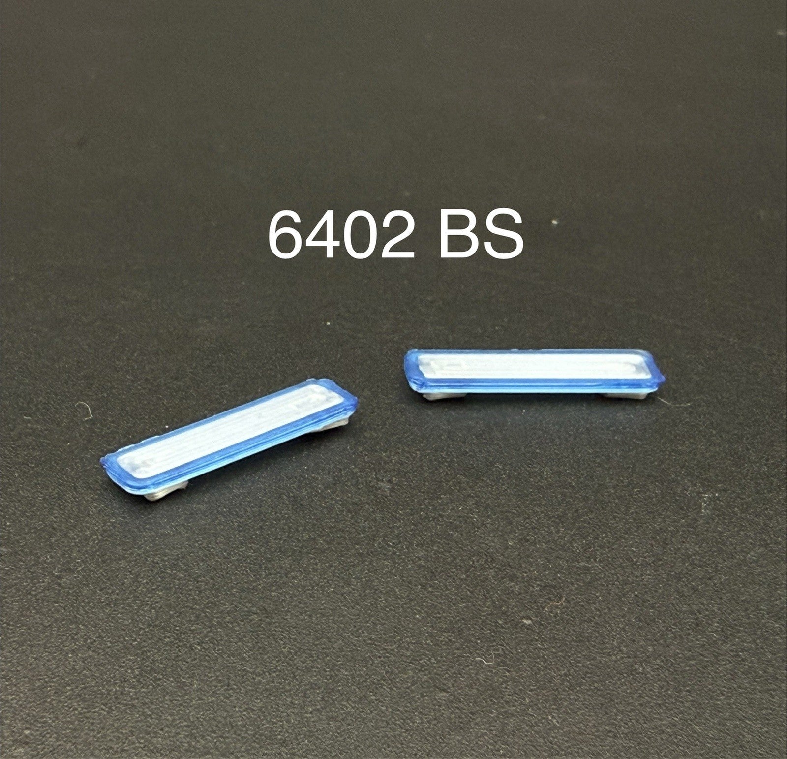 2-Pack 1/64 Scale Model Silver Top Blue LED Style Whelen Lightbar 6402BS0