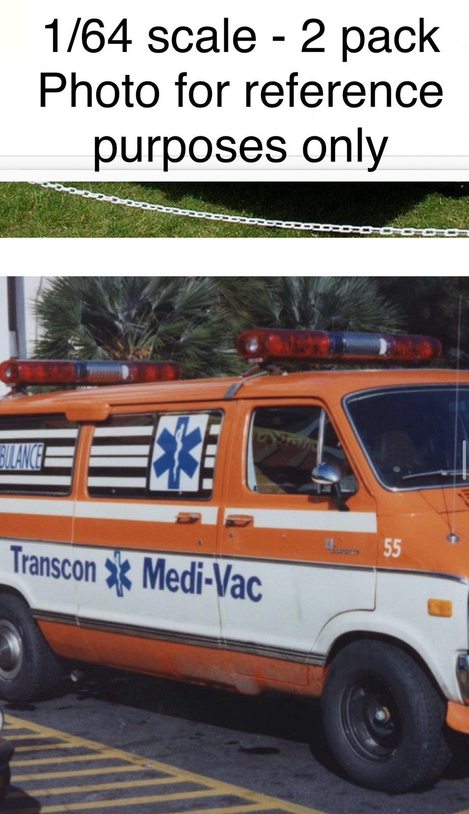 4 Pack 1/87 Red Chrome Cannonball Run Ambulance Aerodynic Lightbar Police Fire11