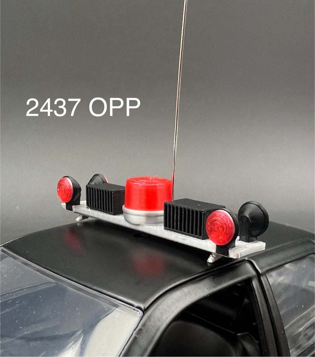 1/24 25 Dominion Lightbar Red Clear Ontario Provincial Police OPP Style Canada0