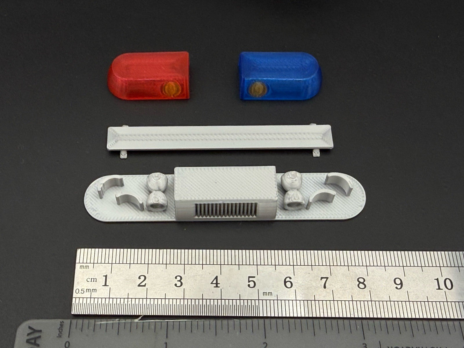 1/18 Scale Model Wide XL Blue Red Whelen 80H 90H 8000 Lightbar Police 1844XLBR1