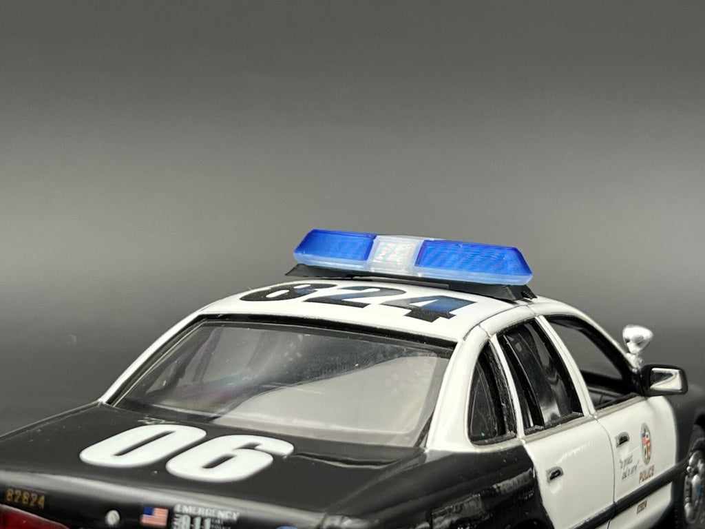 1/24 25 Blue Clear Federal Signal Vista Lightbar Kentucky State Police Sheriff4