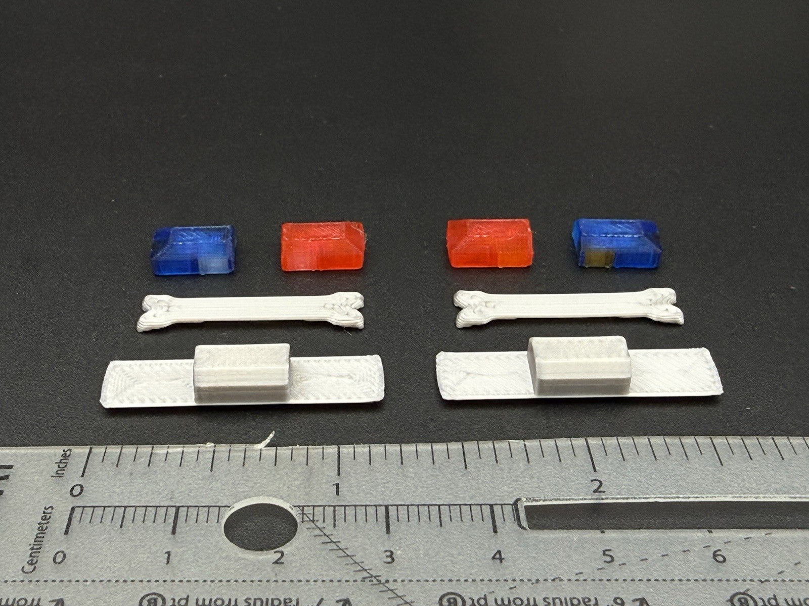 2-Pack 1/43 Scale Model Blue Red Amber Flasher Smith Wesson 8880 Lightbar 4343BR11