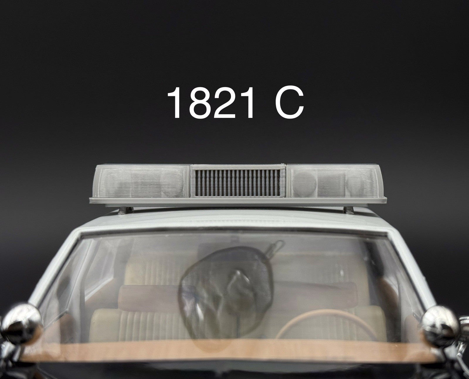1/18 Scale Model Clear Federal Signal Twinsonic Lightbar Police 1821C0