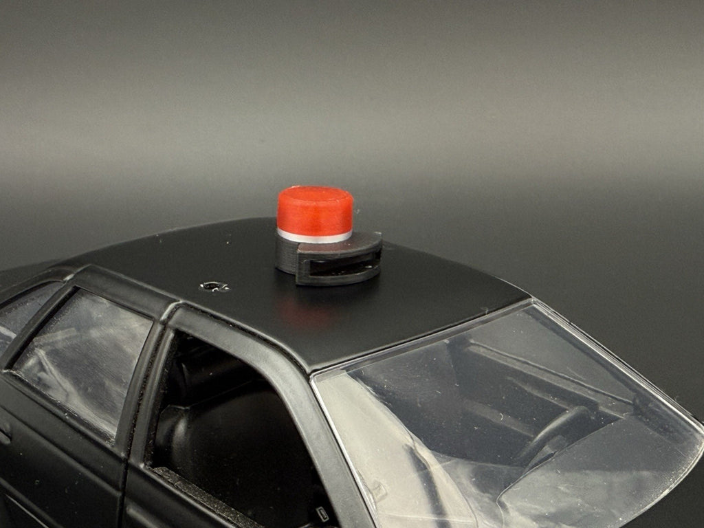 2 Pack 1/24 1/25 Vintage Red Beacon With Siren Speaker Lightbar Police 2462R9