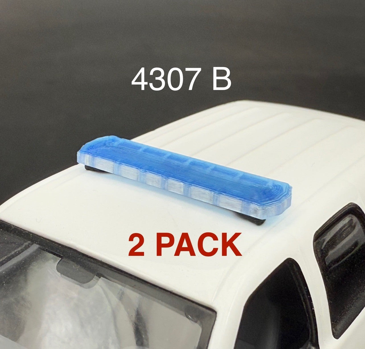 2 Pack 1/43 SUV Length Blue Code 3 X2100 Lightbar Greenlight Chicago Police0