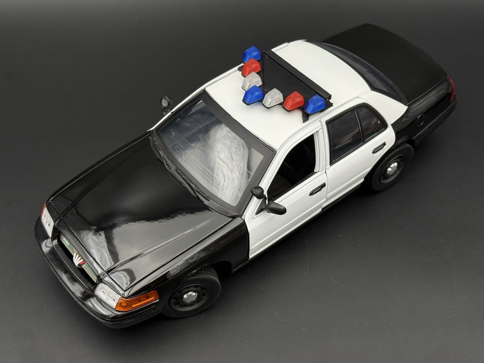 1/18 Scale Model LED Ready Blue Red Federal Vector Lightbar Police Car 1837 BR44