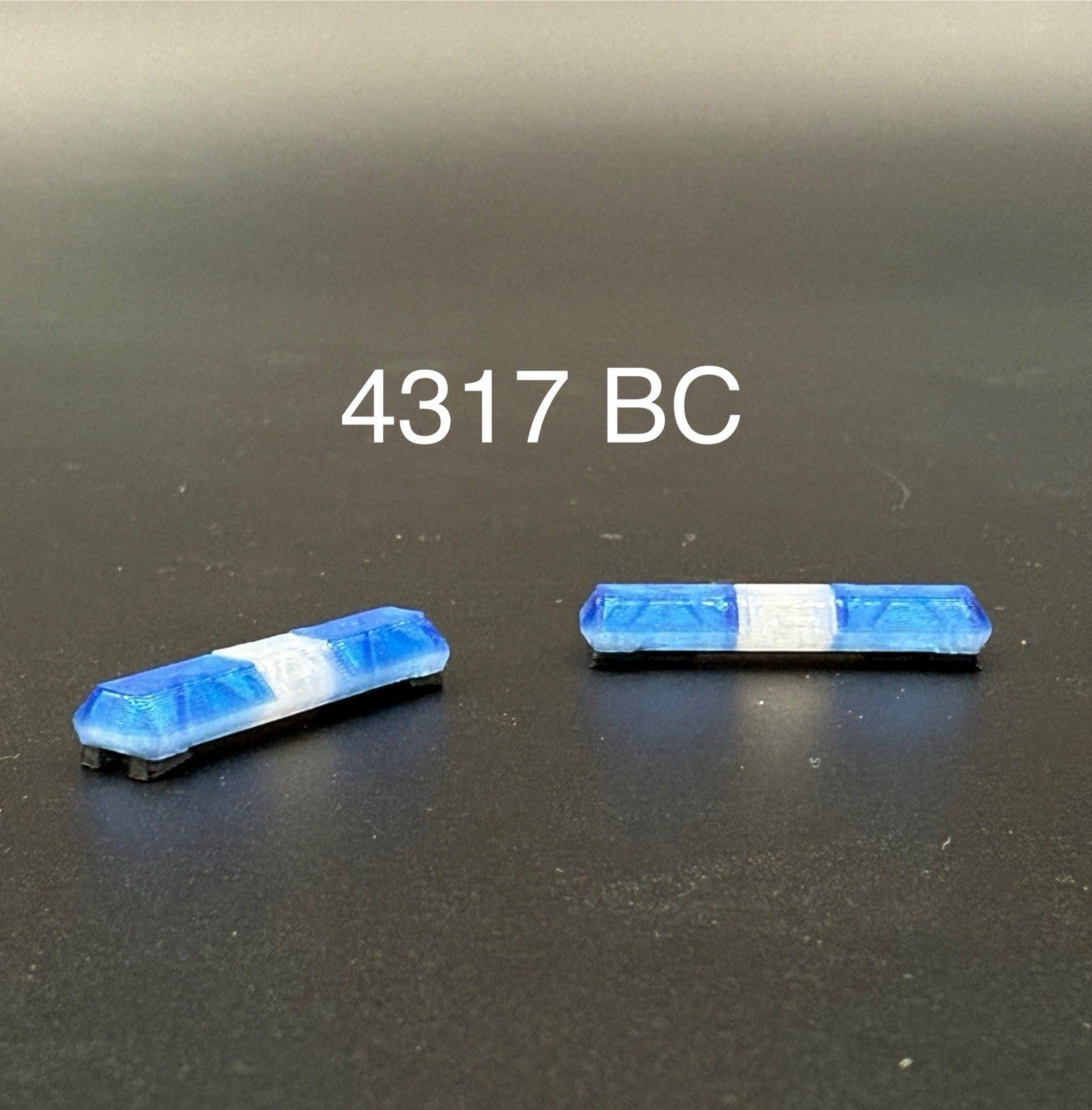 2-Pack 1/43 Scale Model Blue Code 3 MX7000 Lightbar Greenlight Police 4317BC0