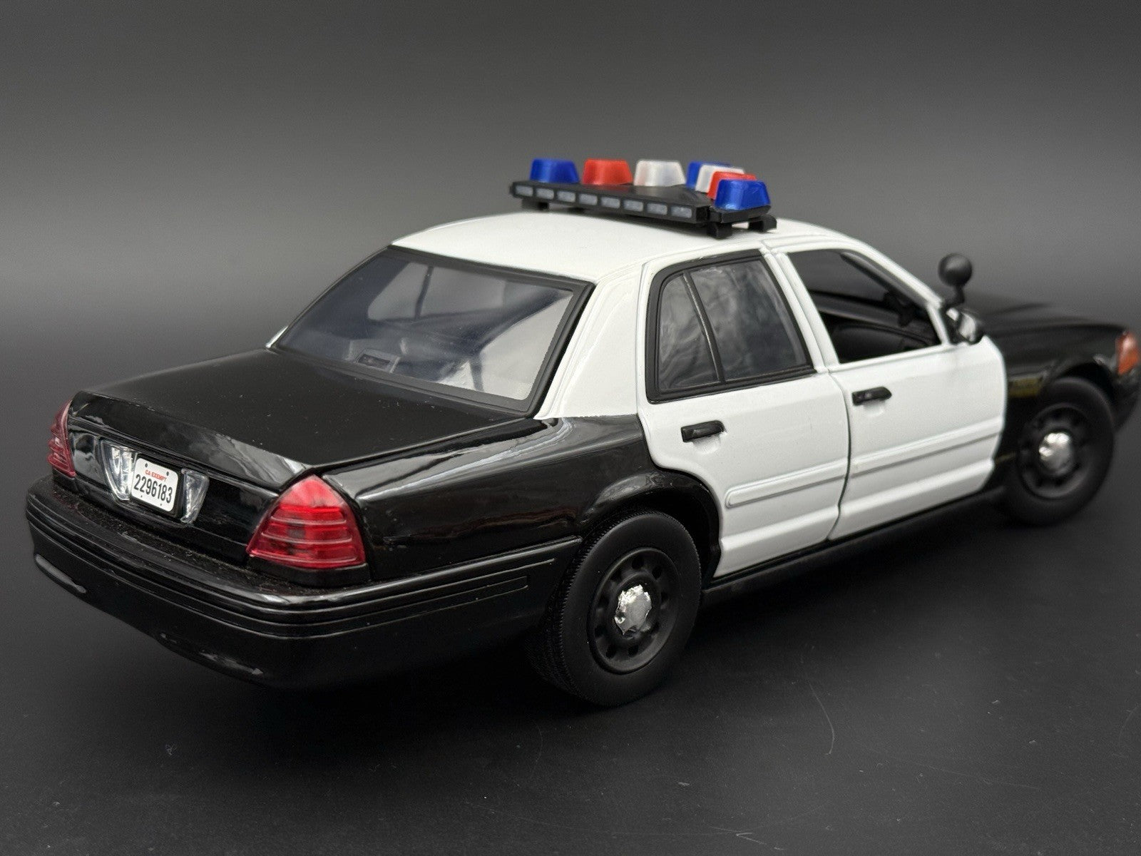 1/18 Scale Model LED Ready Blue Red Federal Vector Lightbar Police Car 1837 BR49