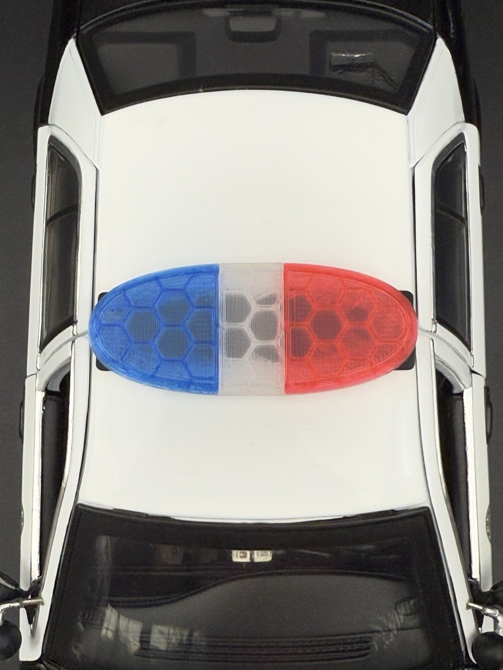 1/18 Scale Model LED Compatible Blue Red Federal Arjent Lightbar Police 1804BR7