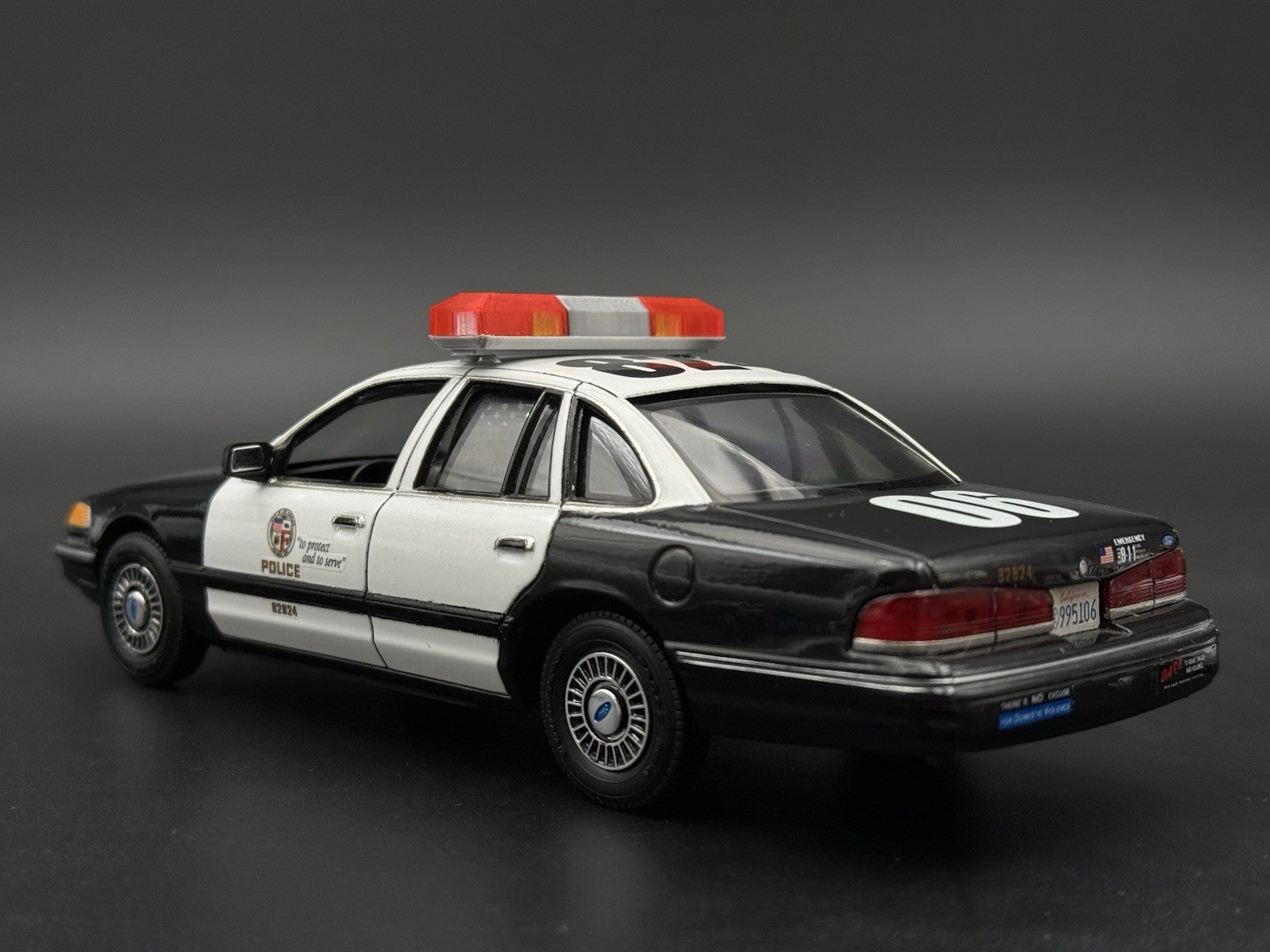 1/24 1/25 Red Amber Flasher Smith Wesson 8780 8880 8980 Lightbar Police 2441R213