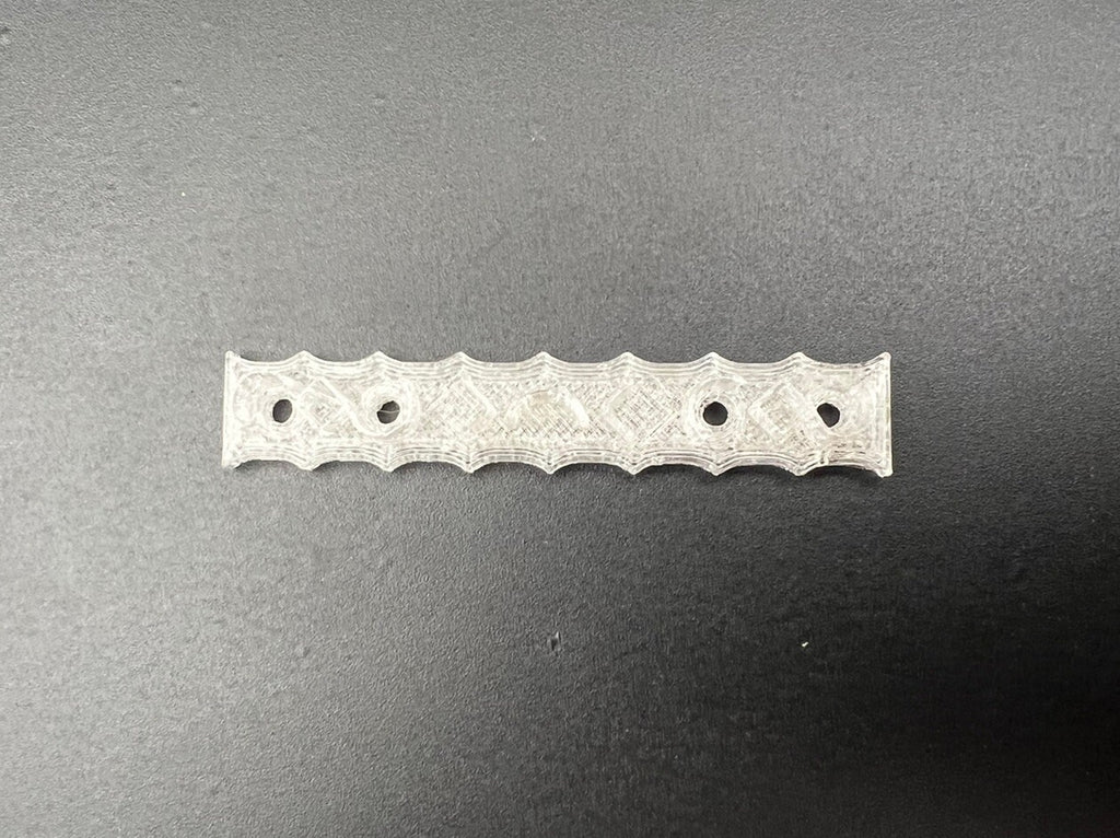 Clear Lens Insert For 1/18 MotorMax Code 3 Police Lightbar Crown Victoria2