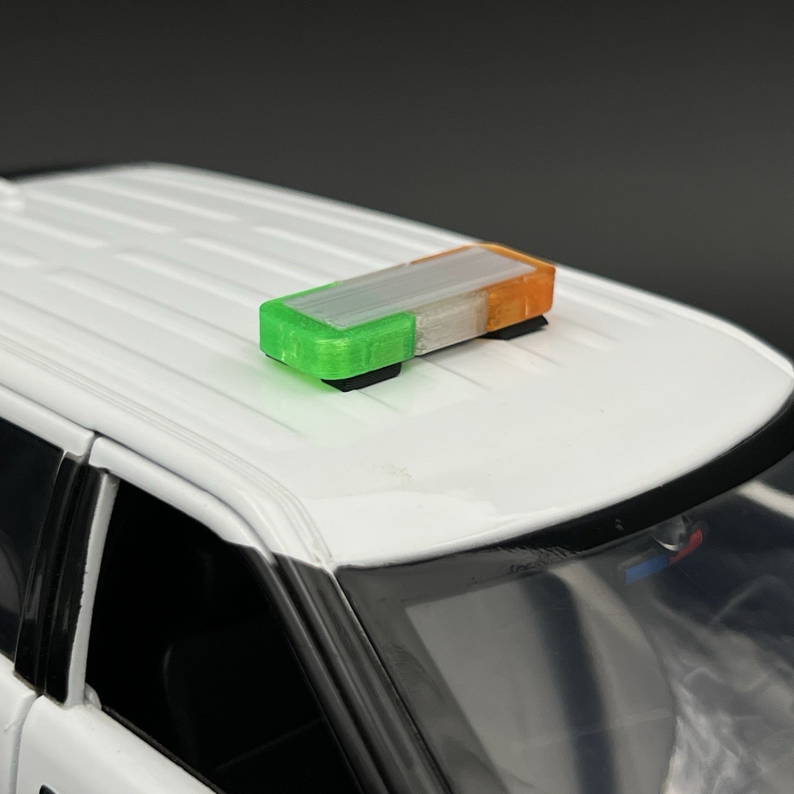 1/18 Mini Whelen Edge Lightbar Amber Clear Green Gray Top Cover10