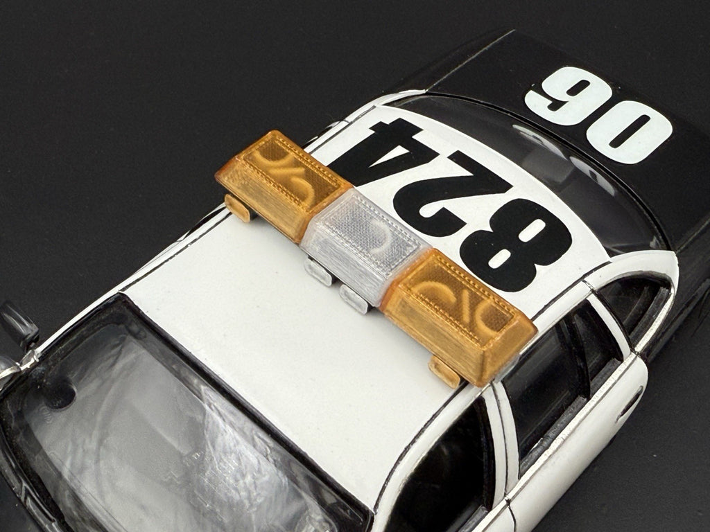 1/24 25 Scale Amber Clear Streethawk Lightbar Police 24642