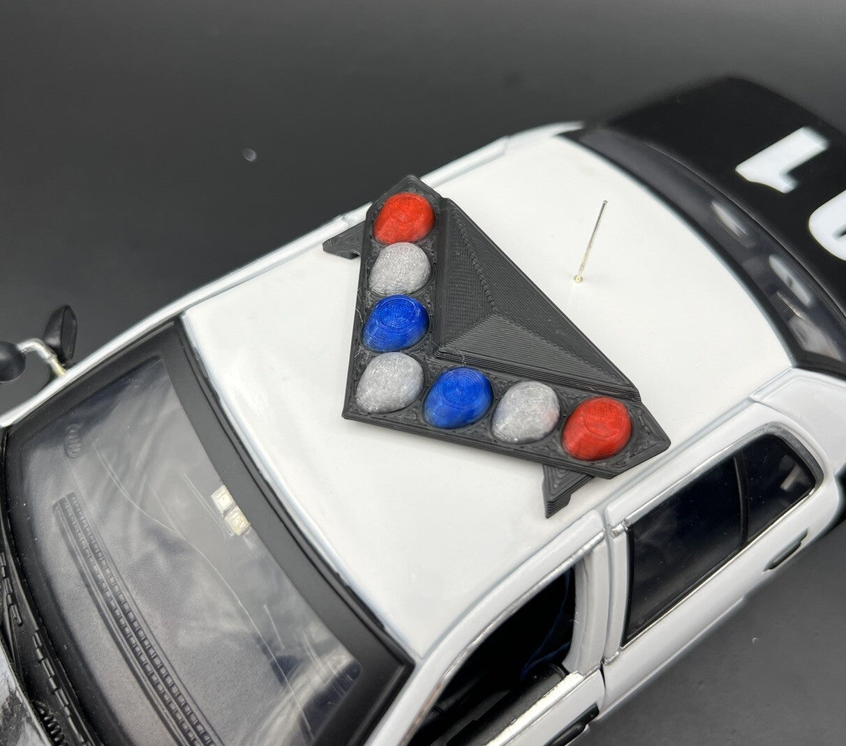 1/18 LED Ready LVMPD Blue Red Federal Signal Vision SLR Lightbar Police Car3