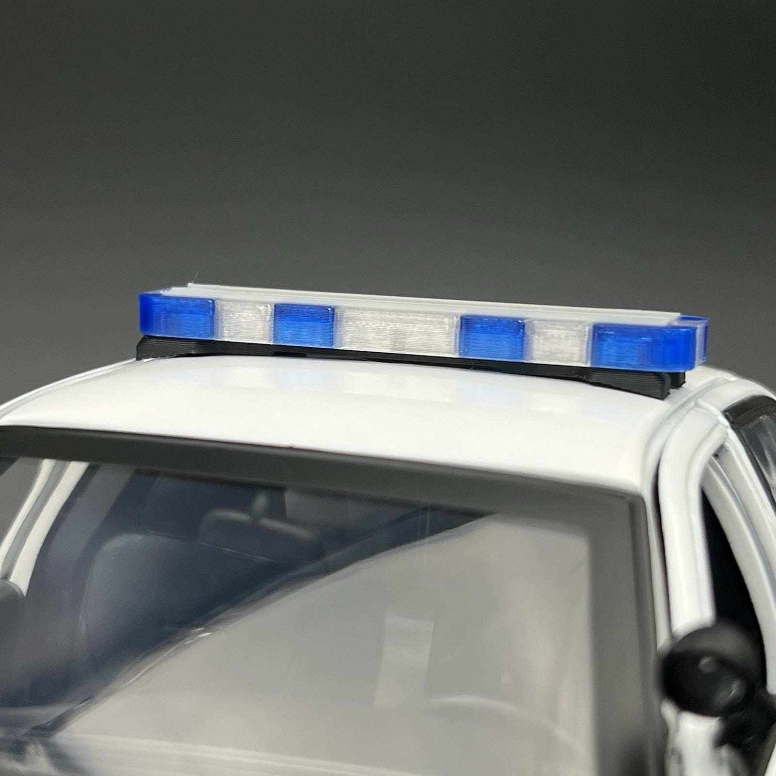 1/18 LED Ready Whelen Edge Maui Hawaii Honolulu Police Lightbar Blue Clear3