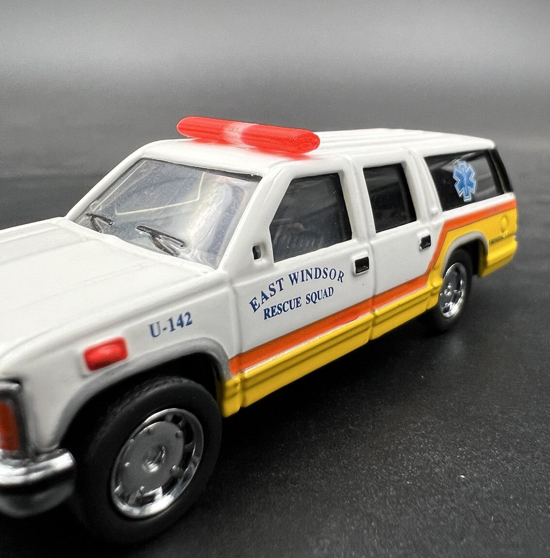 4 Pack 1/87 Red Federal Signal Aerodynic Lightbar Greenlight Police Fire EMS SUV0