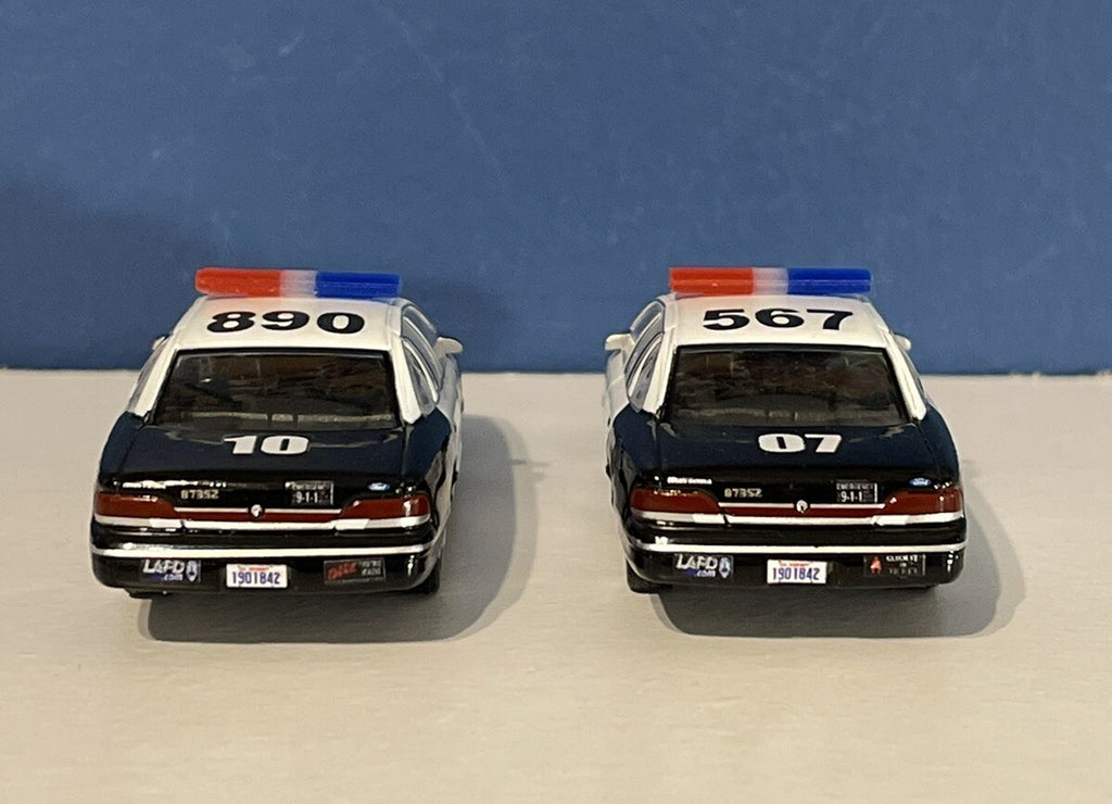 4 Pack 1/87 Blue Red Federal Signal Aerodynic Lightbar Police Sheriff2