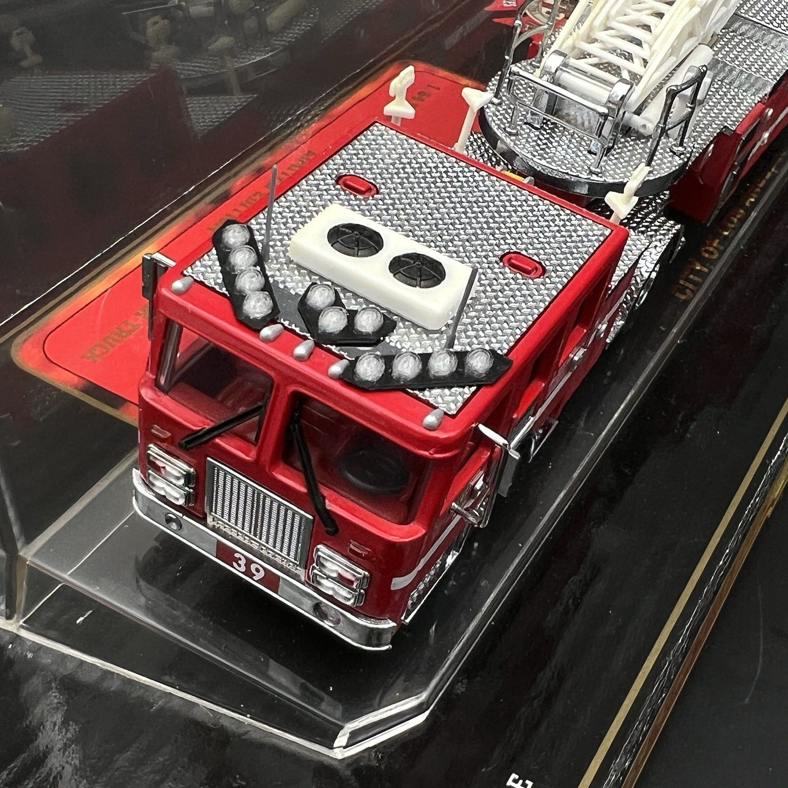 3 Pack 1/64 Clear Split Vision SLR Lightbar Fire Truck Ladder Code 3 Kitbash7