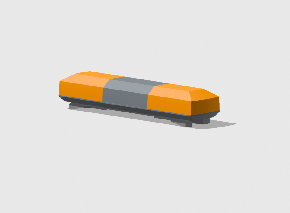 2-Pack 1/43 O Scale Model Amber Smith Wesson 8880 Lightbar 4343A0