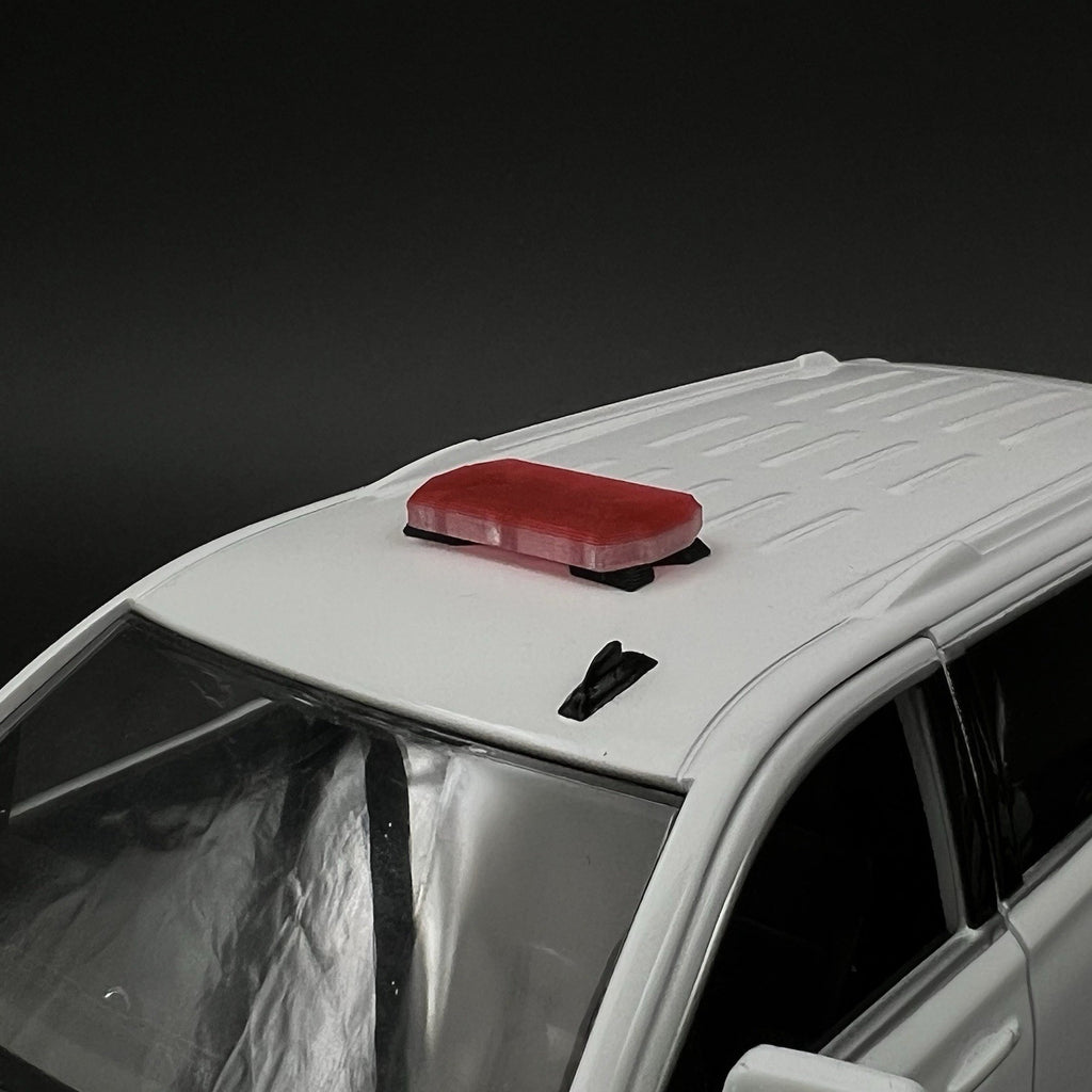 2 Pack 1/24 25 Mini Code 3 2700 Lightbar Red Top Cover Police Sheriff Fire2