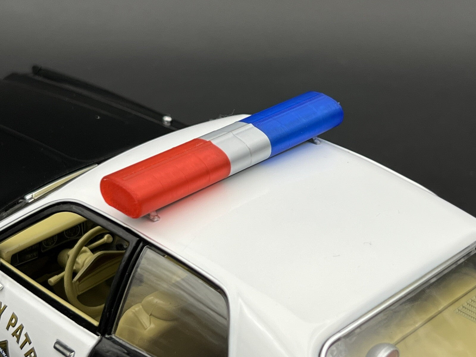 1/18 LED Ready AeroDynic Lightbar Dukes Of Hazzard Sheriff Blue Red Police CHP7