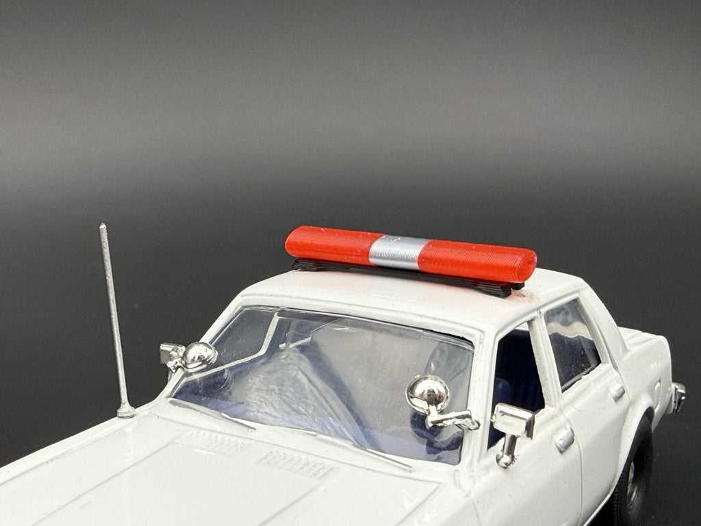 2 Pack 1/43 O Scale Red Chrome Aerodynic Lightbar Police Fire 4310R Chrome2